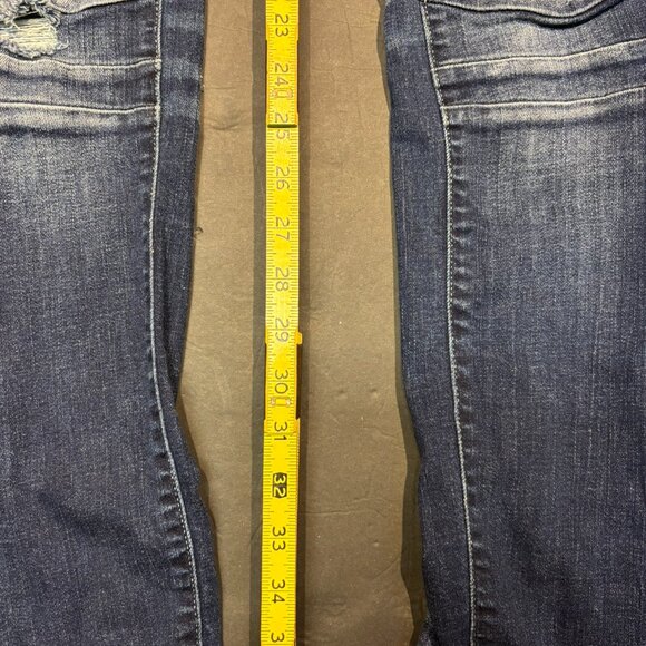 Buckle/BKE (Black) Women’s Skinny Jeans Dark Wash – Ripped Knee, Size 30, Denim - Picture 7 of 8